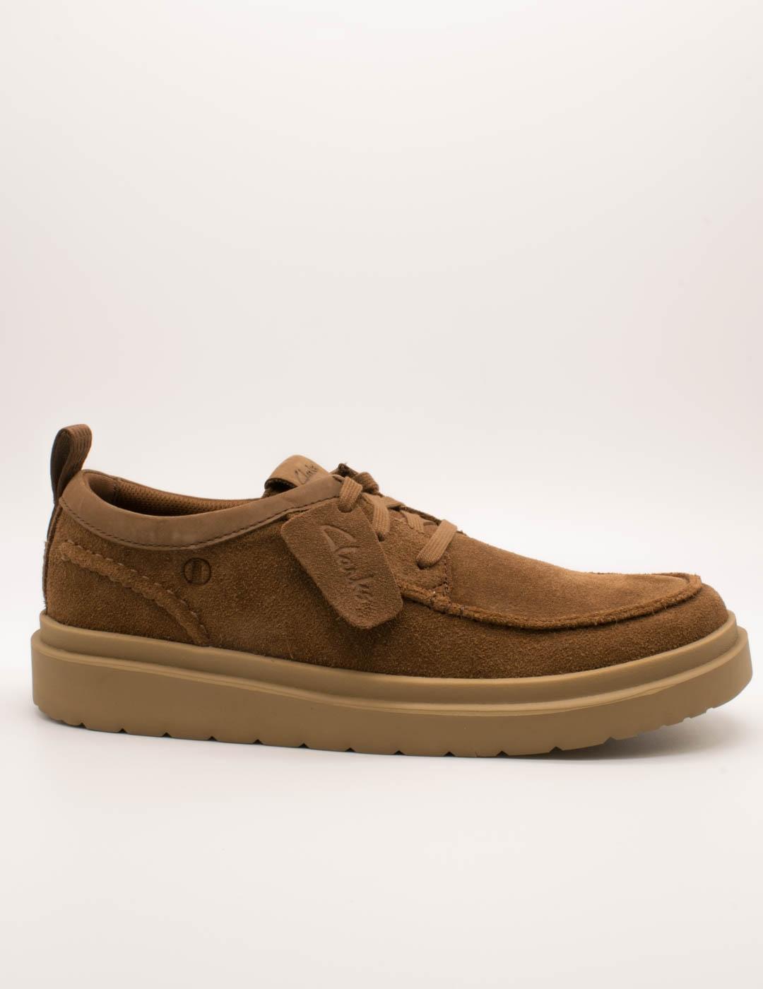 Clarks Zapato 26180865 Polden Moc Cola Suede de Hombre