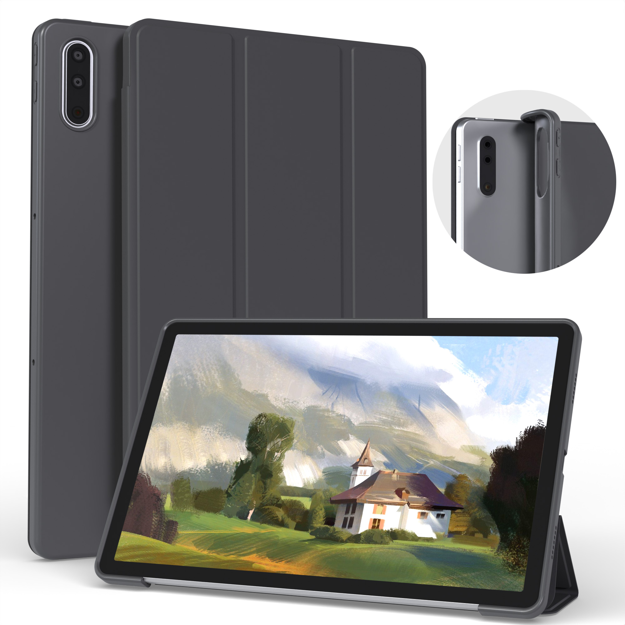 TK Funda Protectora De PU Para Tableta Lenovo Tab M10 plus 3er Gen 10.6 Y 10.1 Cubierta De Soporte Inteligente Para Xiaoxin Pad Compatible Con P11 plus M11