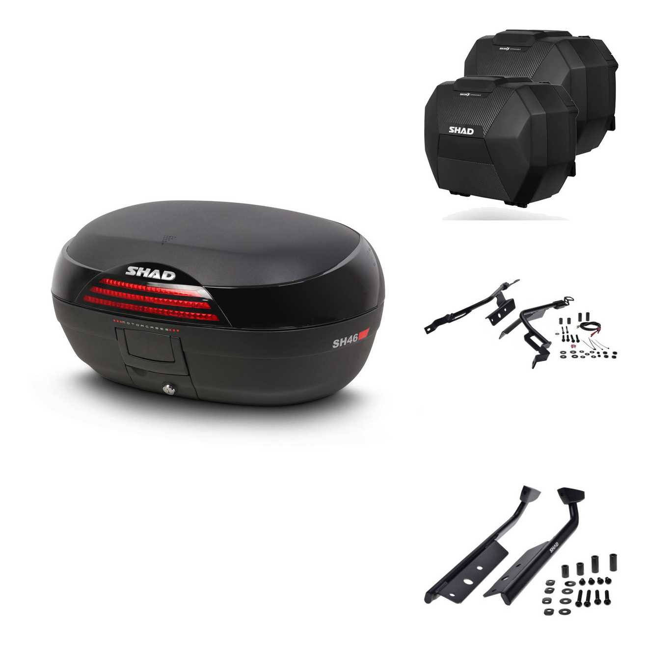 Maletas Sh38x Carbon + Herraje Baul + He KIT-573859