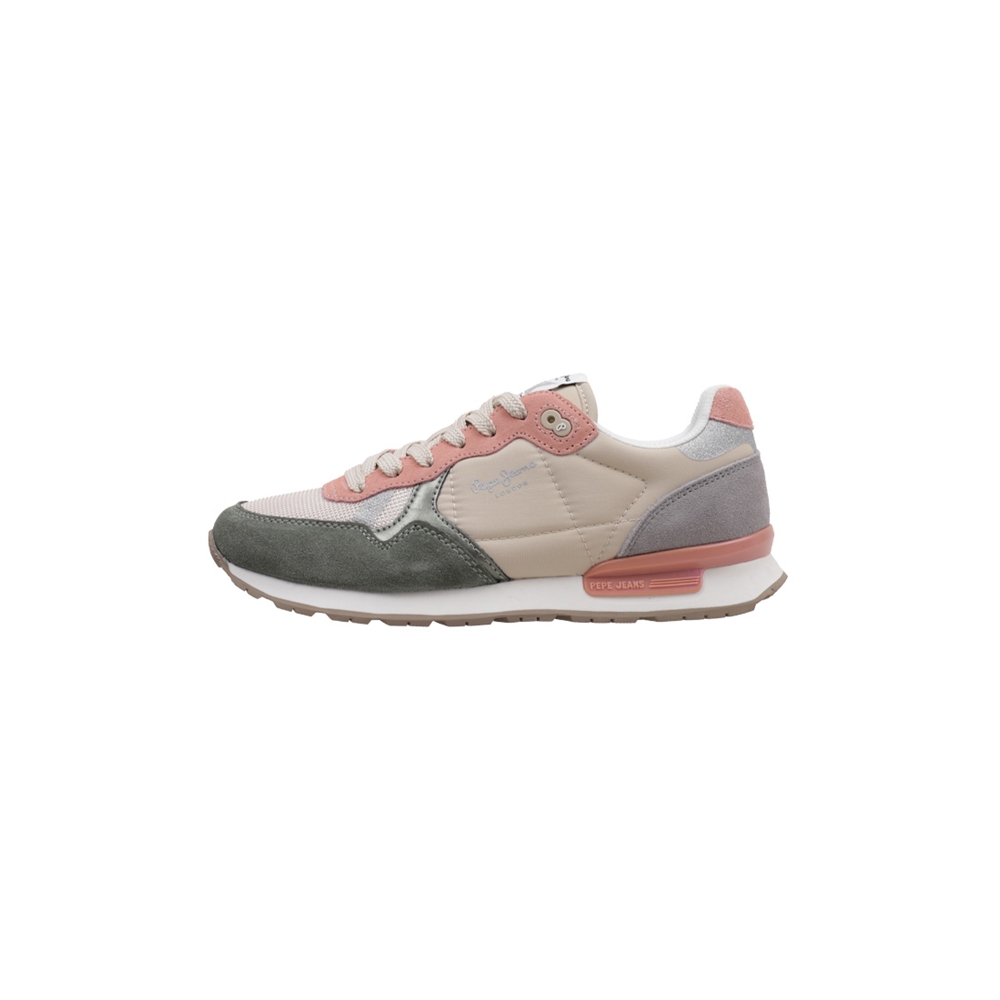 Pepe Jeans BRIT MIXT W Deportivas Planas Mujer Beige