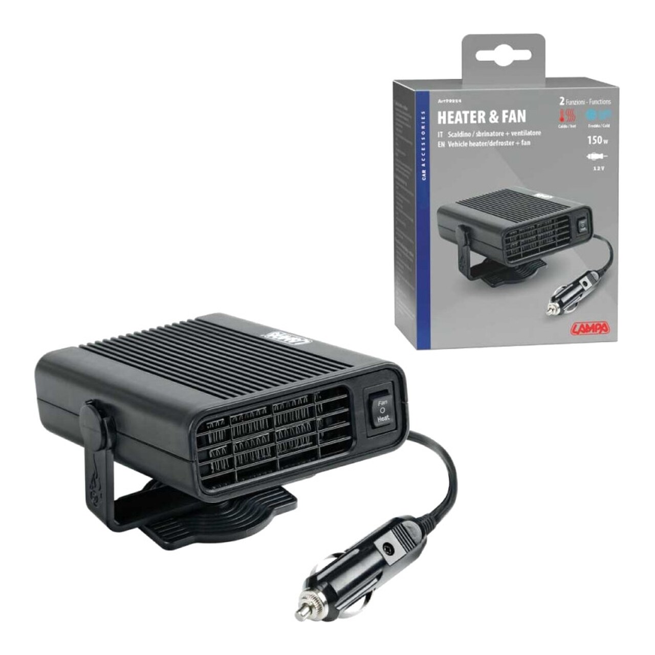 Calentador Y Descongelador Con Ventilador 12V 150W LAM73114
