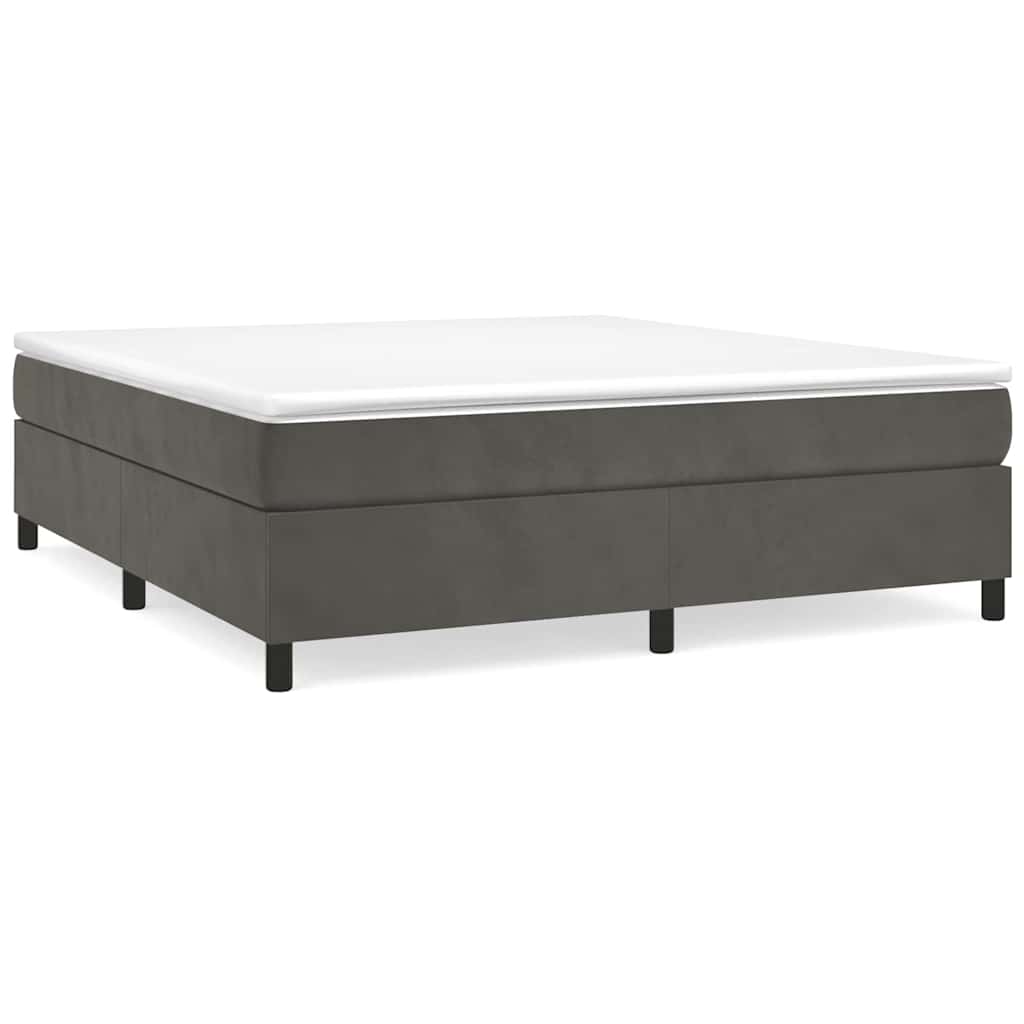 vidaXL Estructura de cama con somier terciopelo 200x200 cm Multicolor
