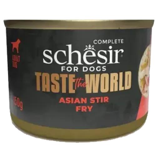 Schesir Comida Húmeda Completa de Pollo con Salteado Asiático para Perros - 150 GR
