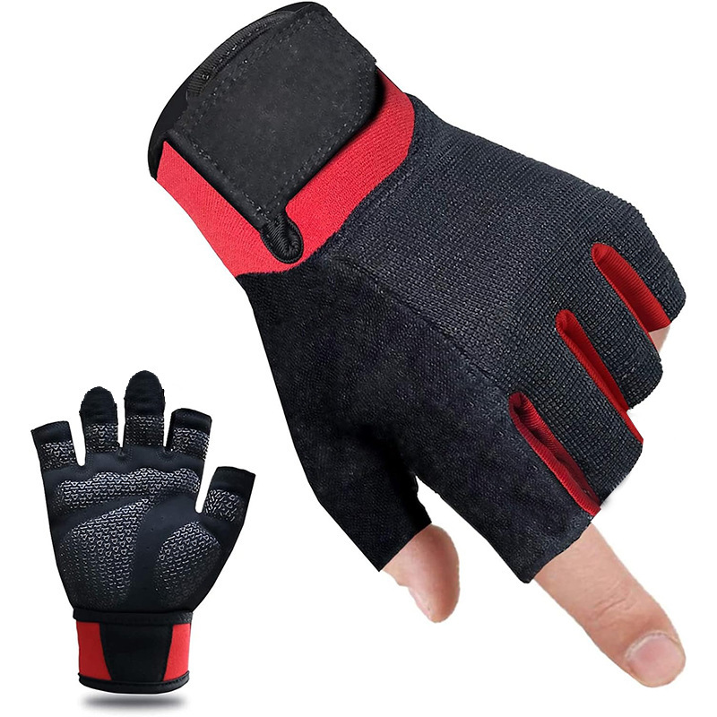 Guantes de Ciclismo de Medio Dedo, Guantes De Bicicleta, antidolpes, antideslizantes, transpirables, para hombre, Guantes De Cycling de Montaña, fitness de Verano.