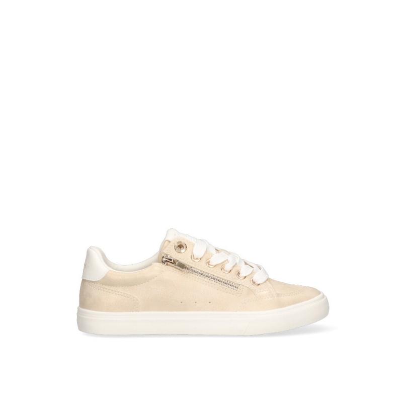 Zapatillas Basico Mustang - Mujer - Suela Plana - Modelo 60411 - Color Oro