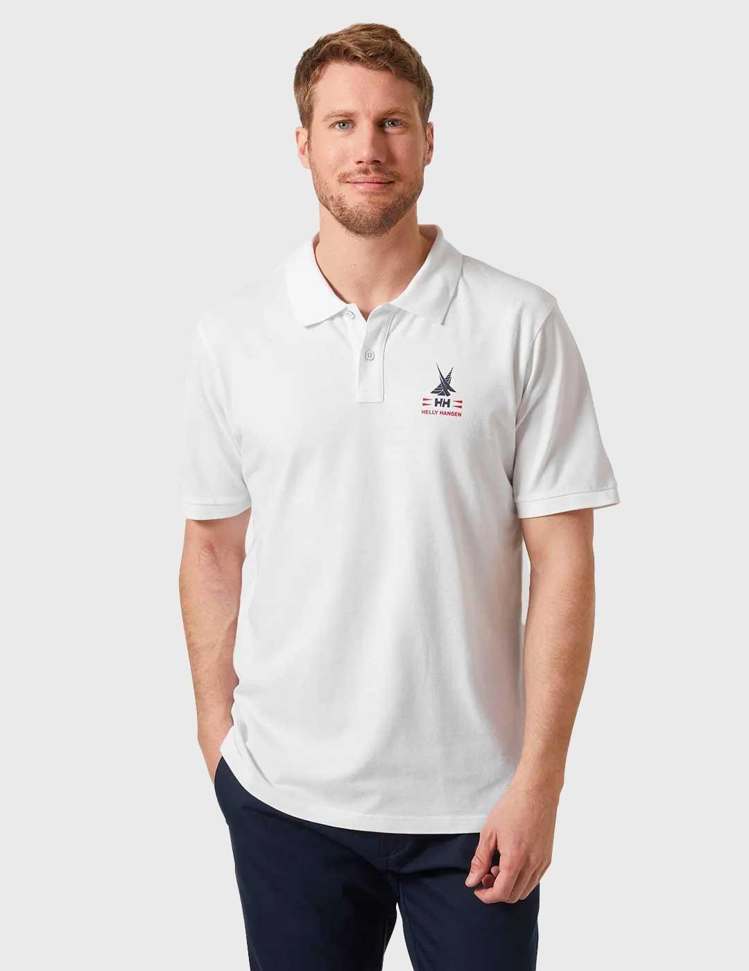Polo Helly Hansen Koster blanco para hombre