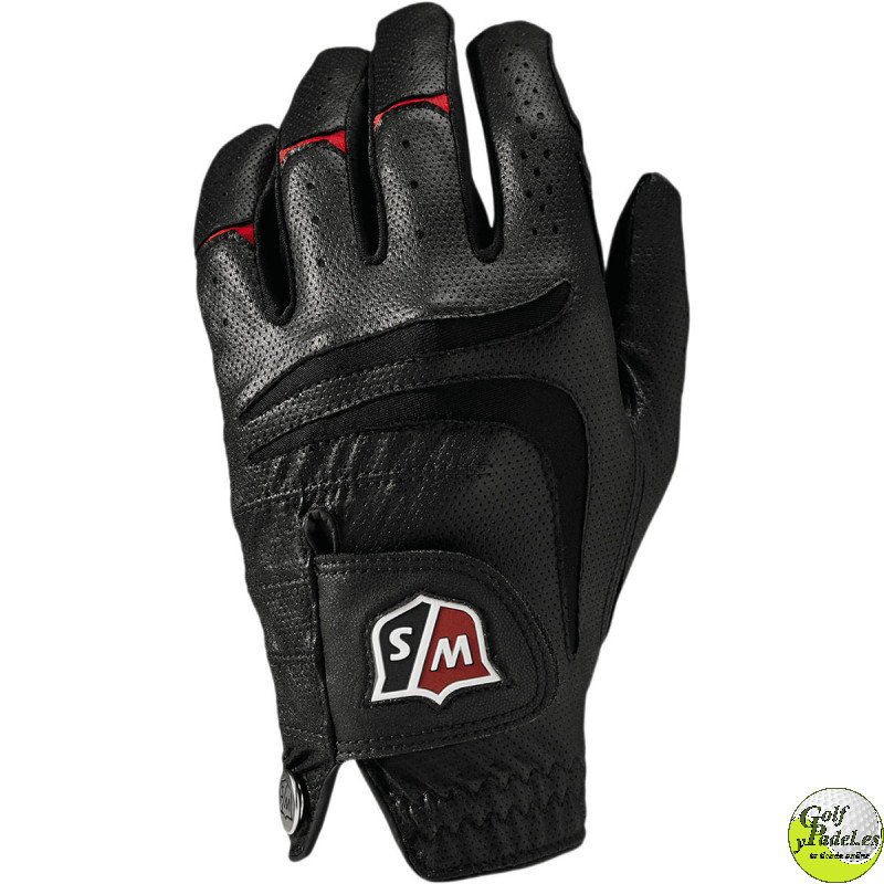 WILSON - GUANTE WILSON GRIP PLUS MLH  NEGRO con marcador - Para jugador diestro (mano izquierda)