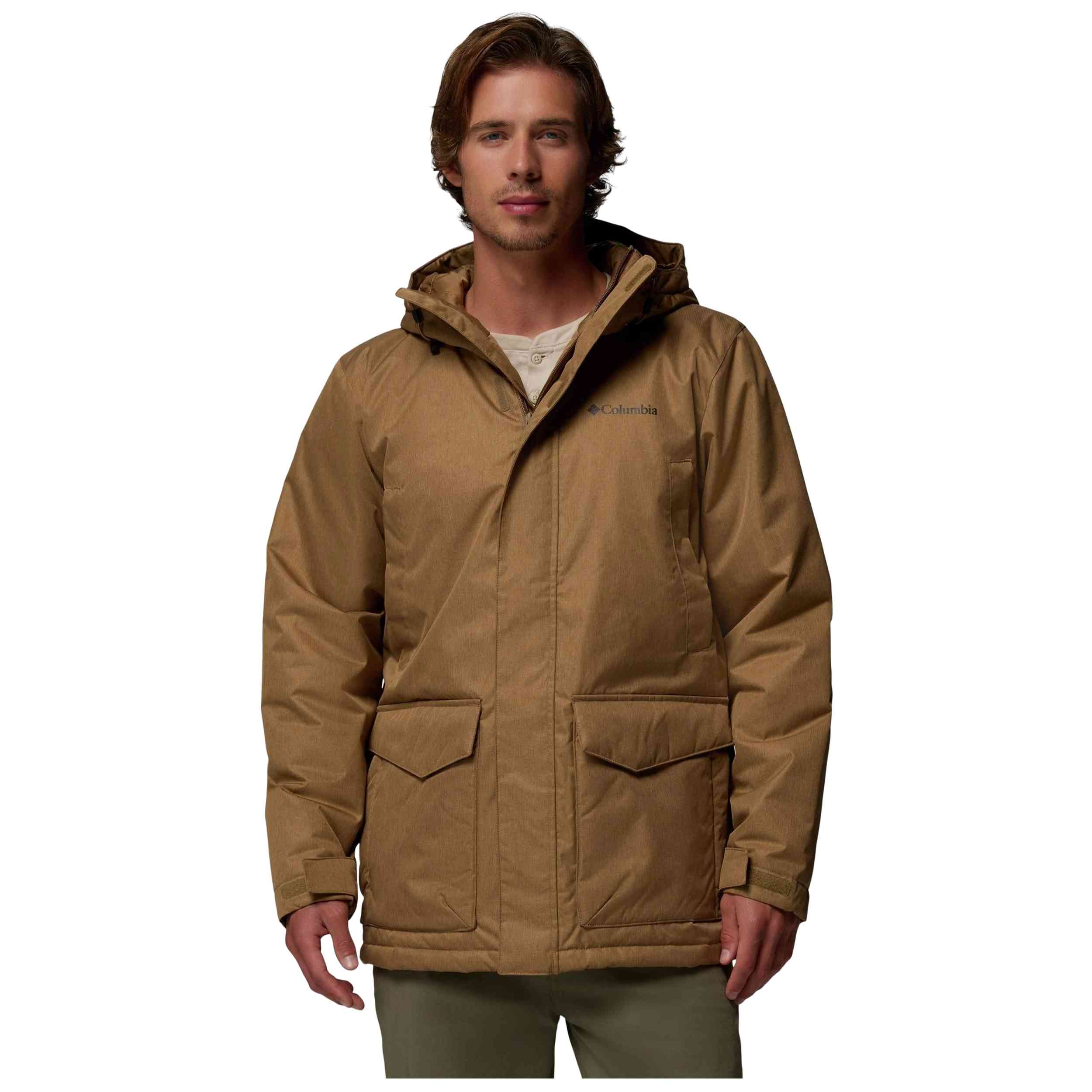 Chaqueta Columbia modelo Chaqueta con capucha Columbia Pines Lake Parka marrón desierto para Hombre en color Beige