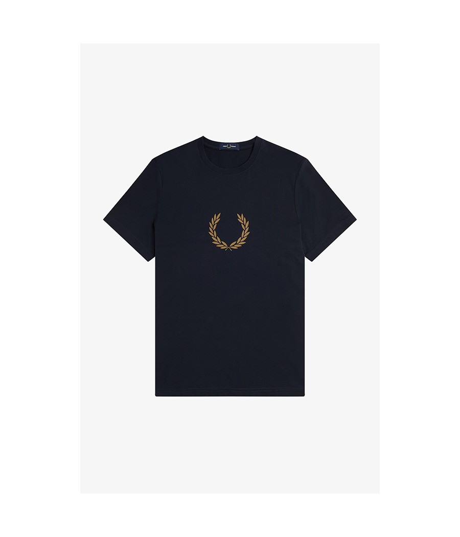 FRED PERRY-T-SHIRT CROWN HOMBRE POLO & T-SHIRT Home PE2023 Polo/CAMISETA DE HOMBRE