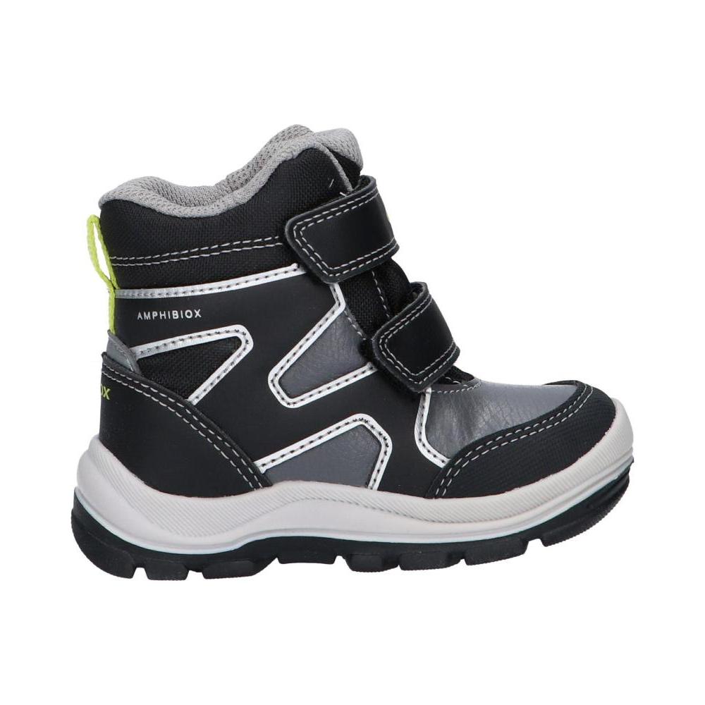 Girl and boy's boots geox b263vd 0fu54 b flanfil boy b abx c0017 black-grey