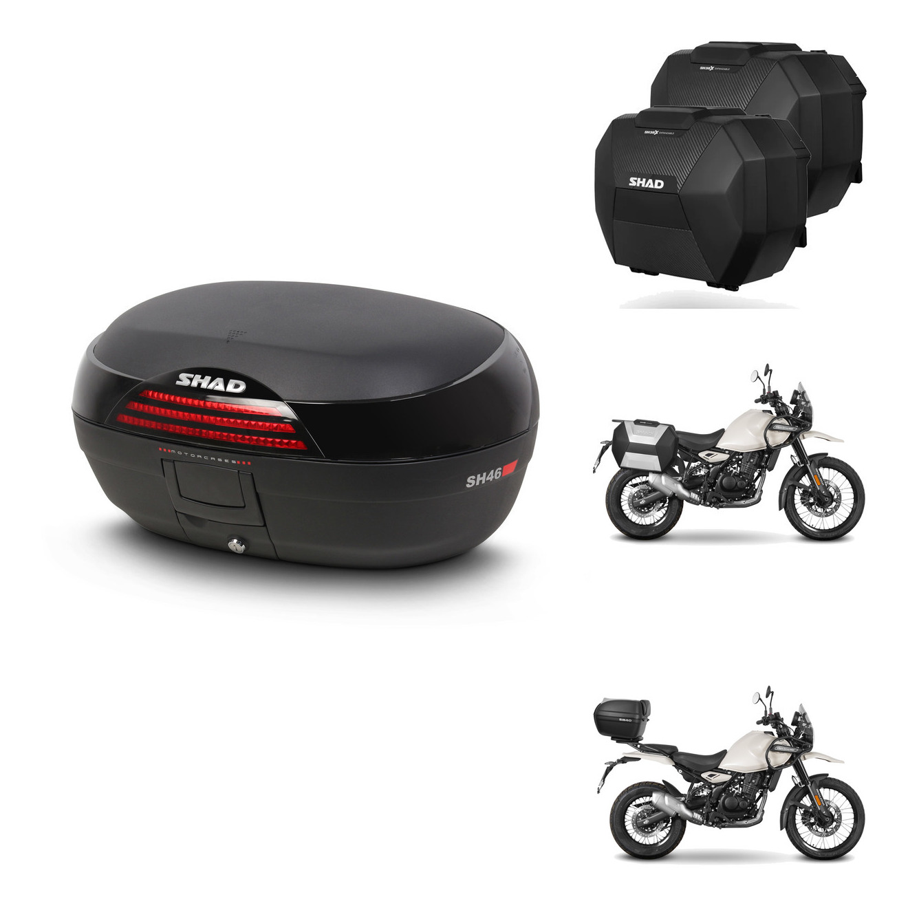 Maletas Sh38x Carbon + Herraje Baul + He KIT-581827