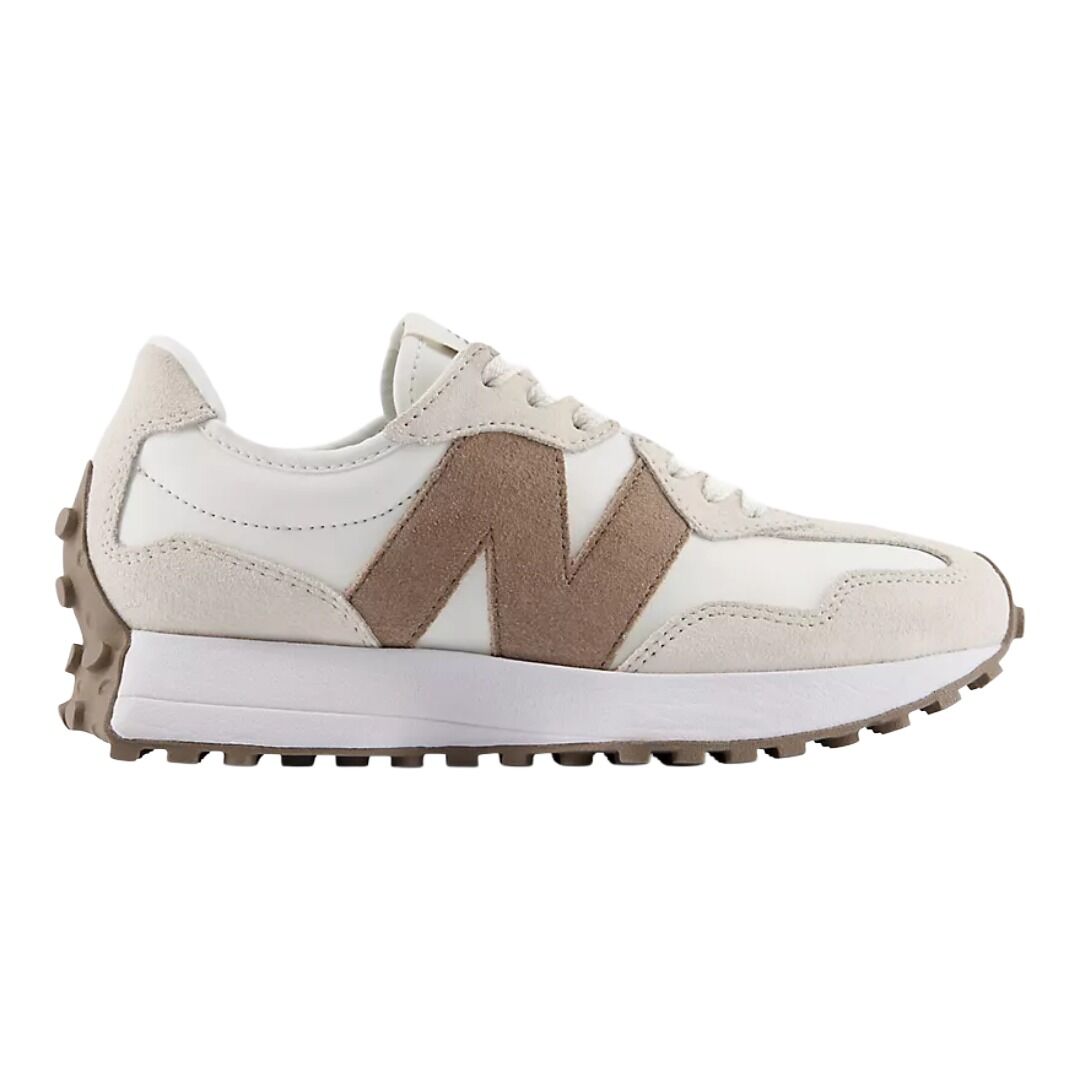 Zapatillas New Balance Beige 327 Linen con Sea Salt y Mushroom Cómodas y Resistentes