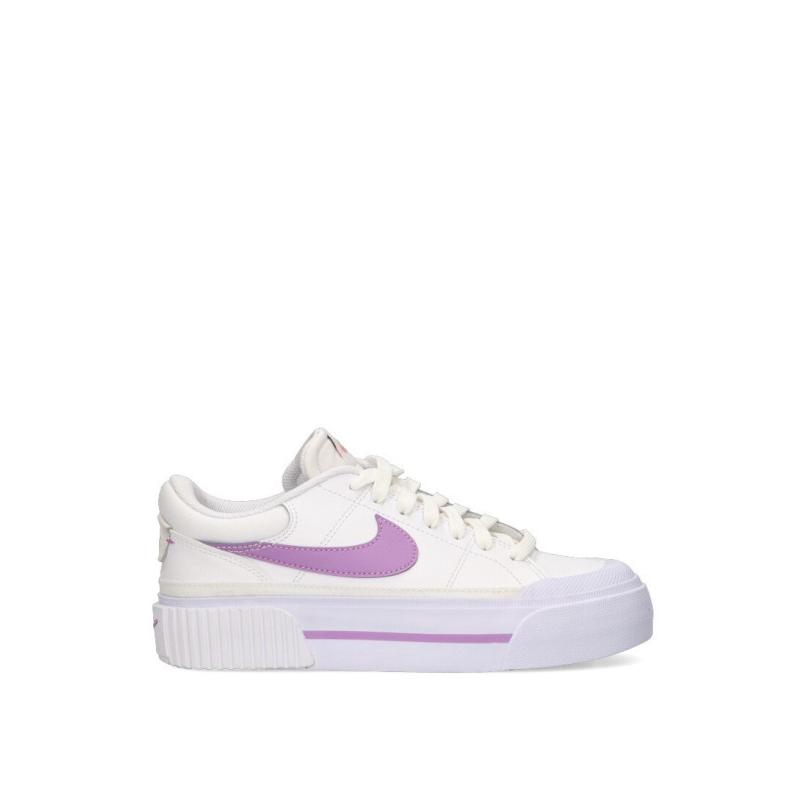 Zapatillas Basico Nike - Mujer - Suela Plana - Modelo Dm7590 - Color Blanco