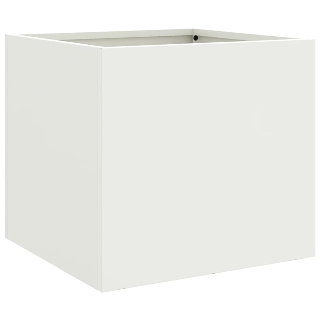 vidaXL Jardinera de acero laminado en frío 32x30x29 cm Color rusty,  Negro,  Blanco y mas