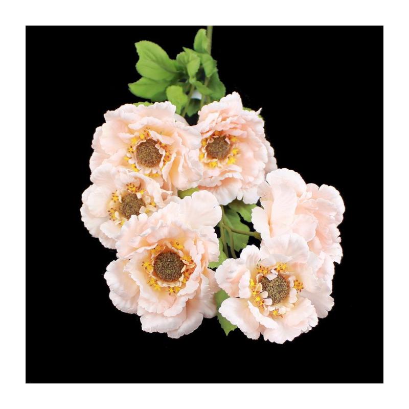 TALLO DE 6 FLORES "ZINNIA