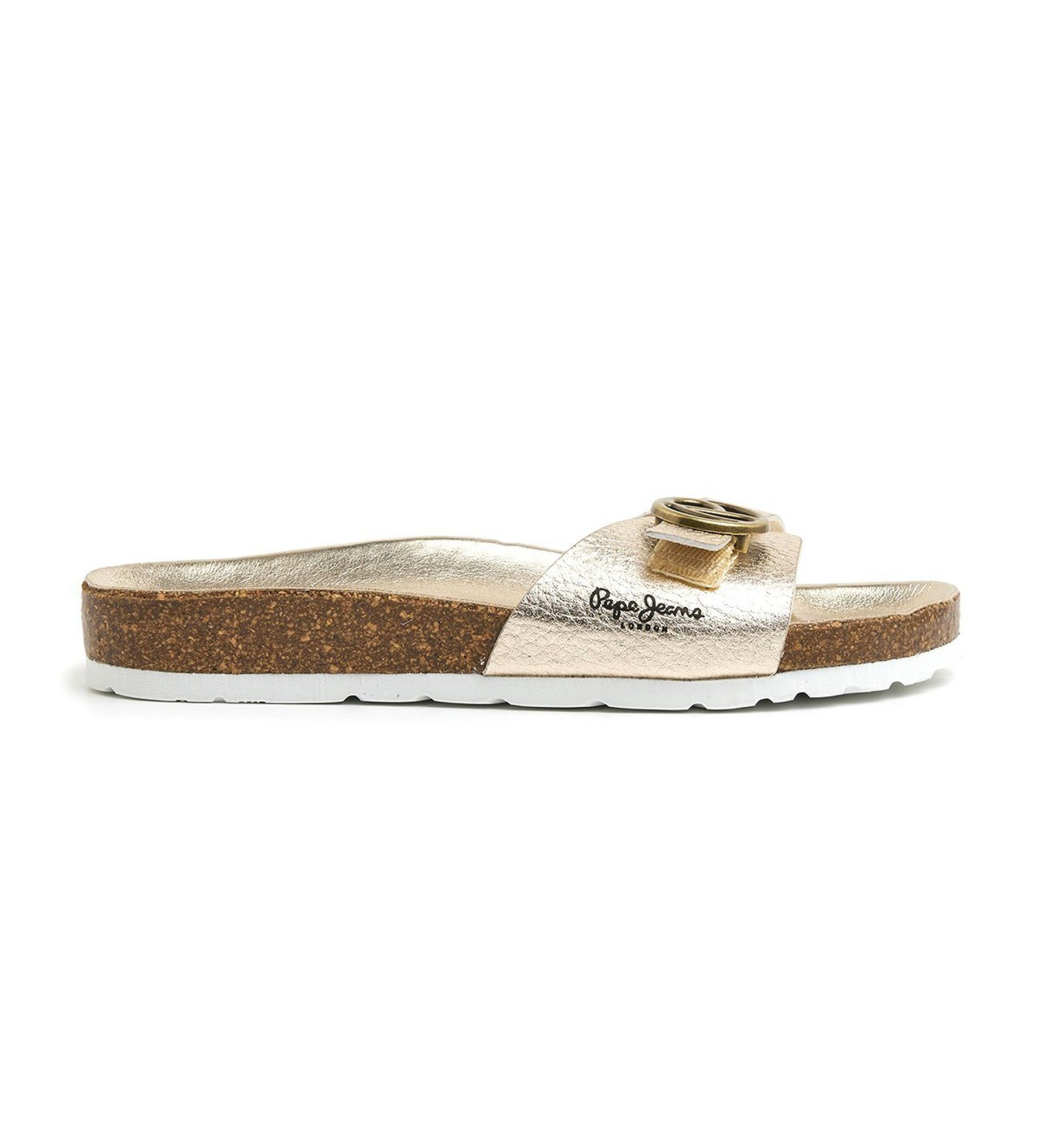 Pepe Jeans | Mujer | Sandalias Oban Signature dorado