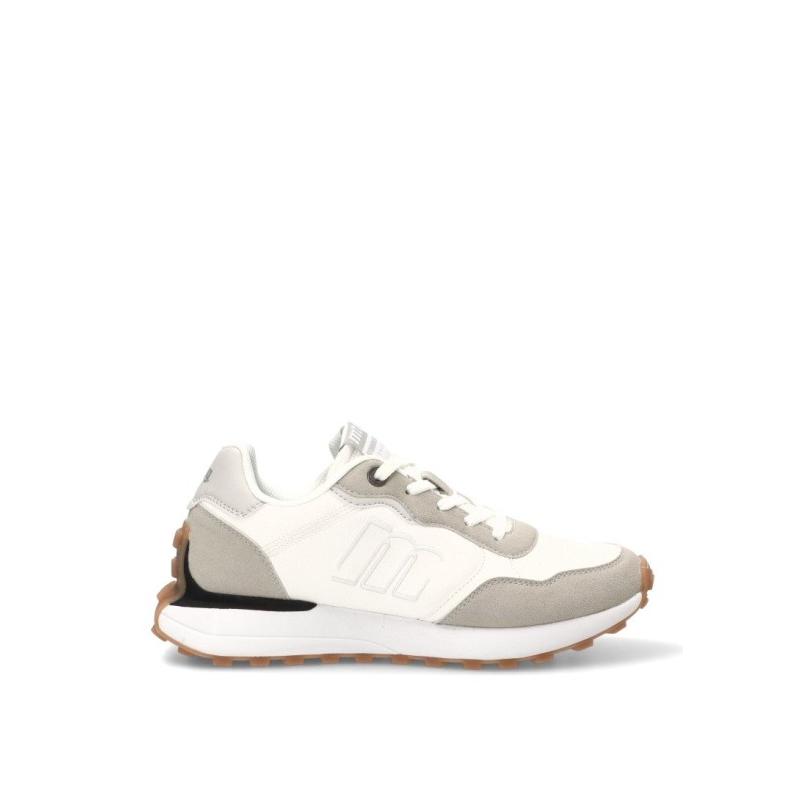 Zapatillas Casual Mustang - Hombre - Suela Plana - Modelo 84810 - Color Blanco