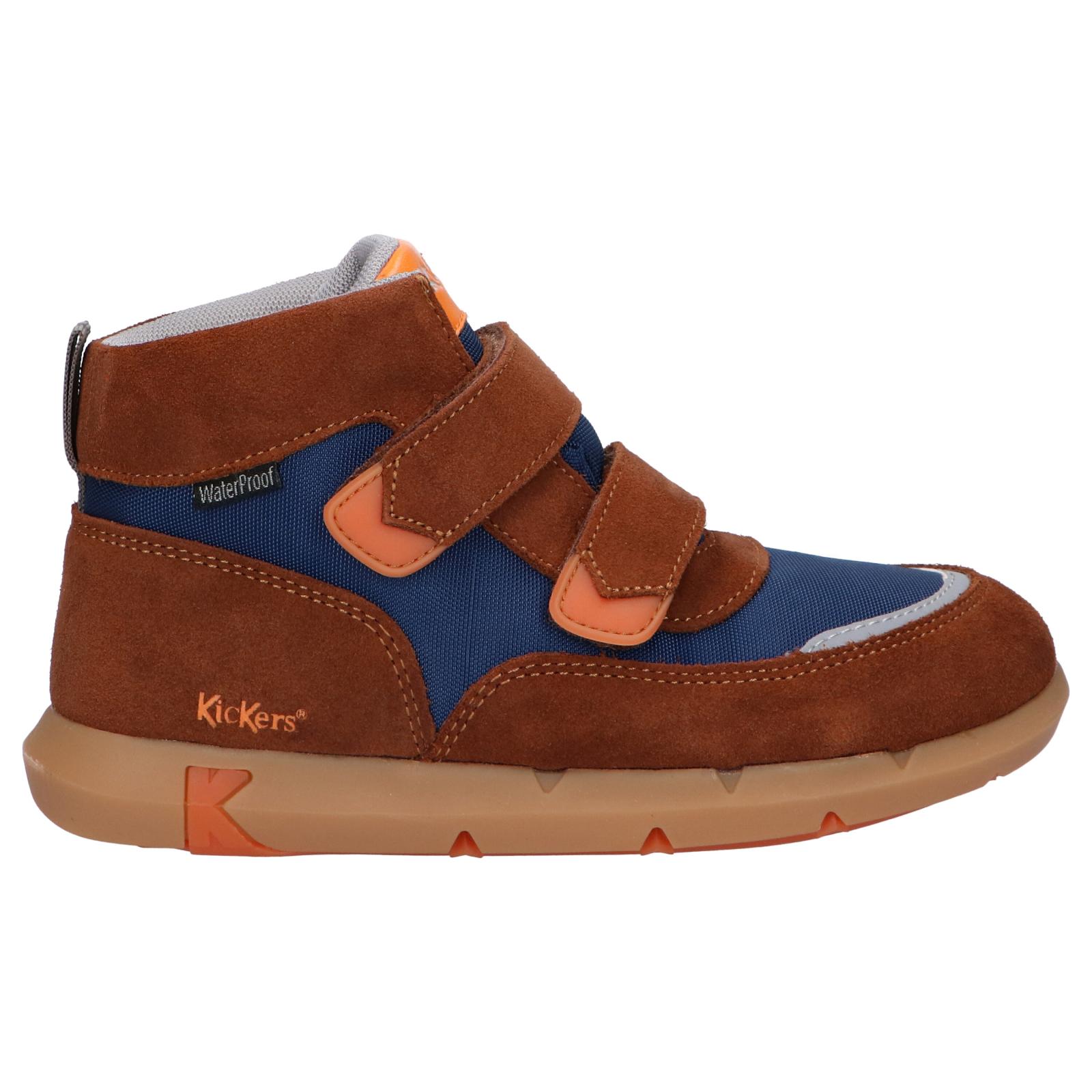 Kickers girl and boy ankle boots 878780 -10 june 92 brown
