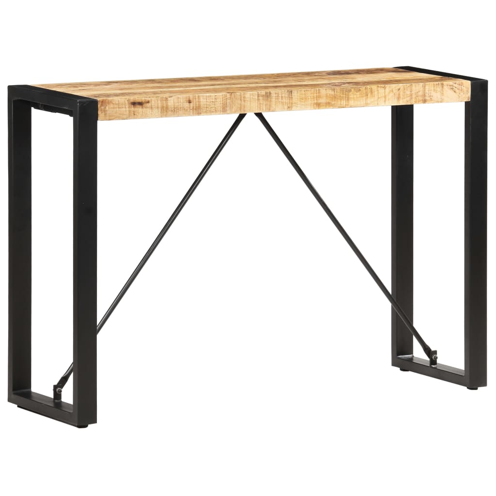 Vidaxl Mesa Consola de Madera Maciza de Sheesham 110x35x76 Cm Marrón Claro