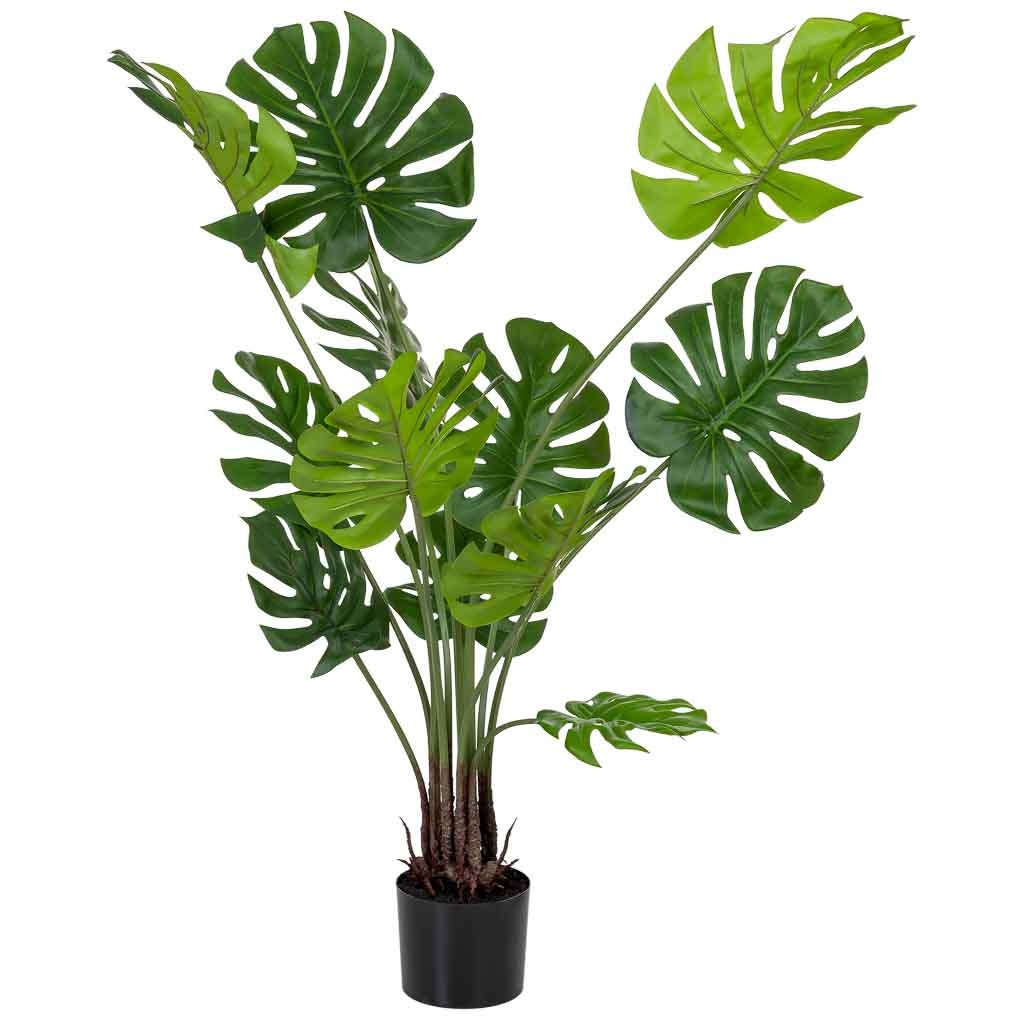 Wonderlust Deco - Planta decorativa artificial con 12 hojas verde 90x90x127 Verde 90x90x127h cm