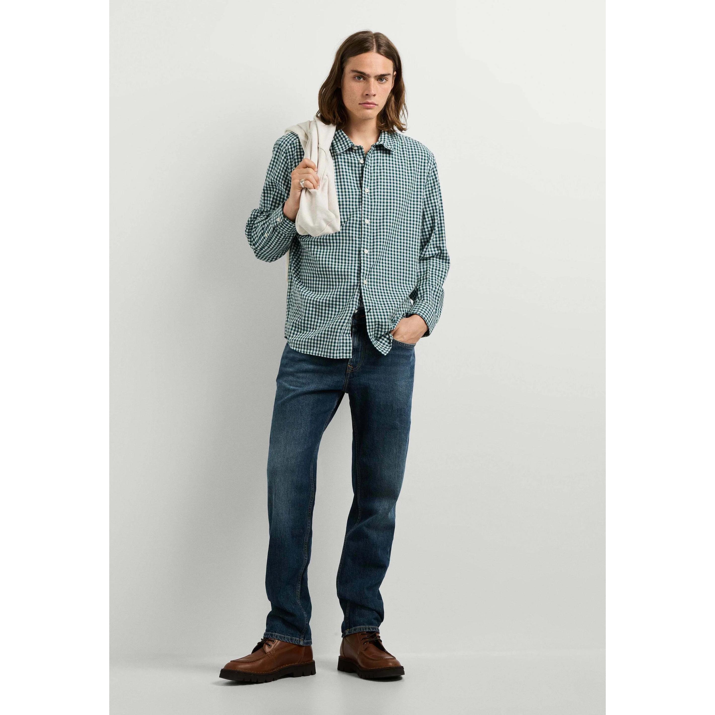Sobrecamisa Hombre Pepe Jeans Cuadros Acolchada | 100% Algodón PE122D0RE-M11