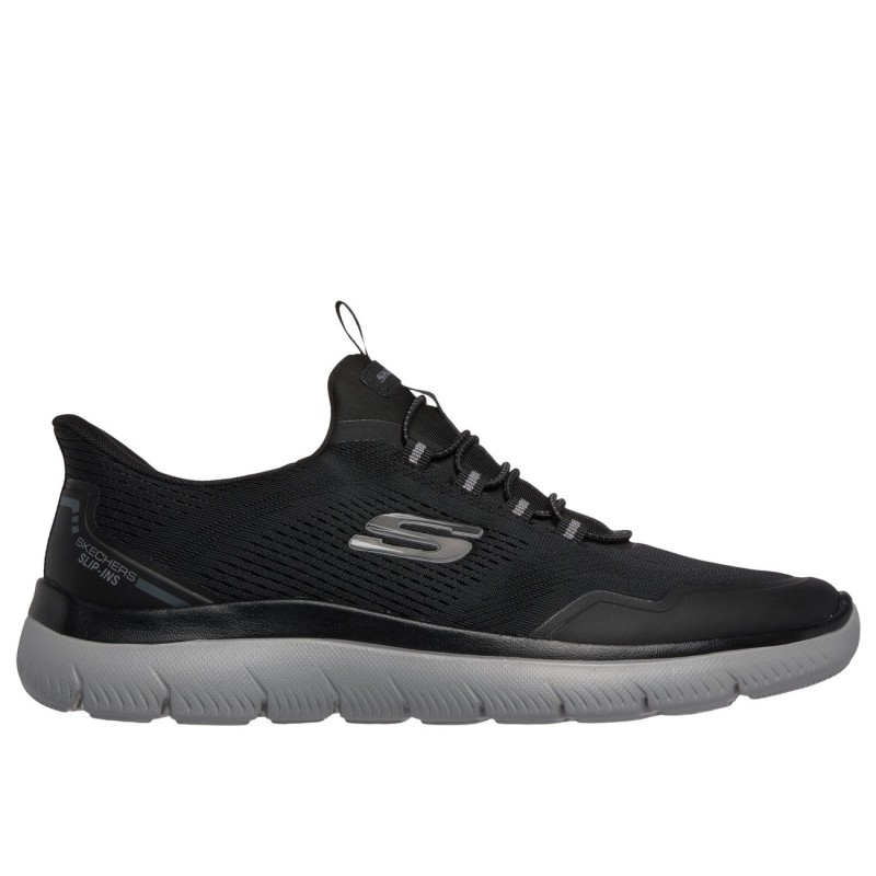 SKECHERS 233045 BKCC  39405 26I DEPORTIVO CORON ELASTICO BLACK GRIS