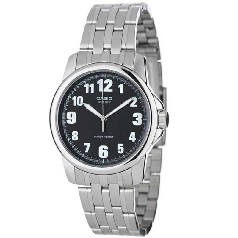Casio Enticer Mtp-1216a-1b Reloj De Pulsera Analógico Para Hombre Color Plateado