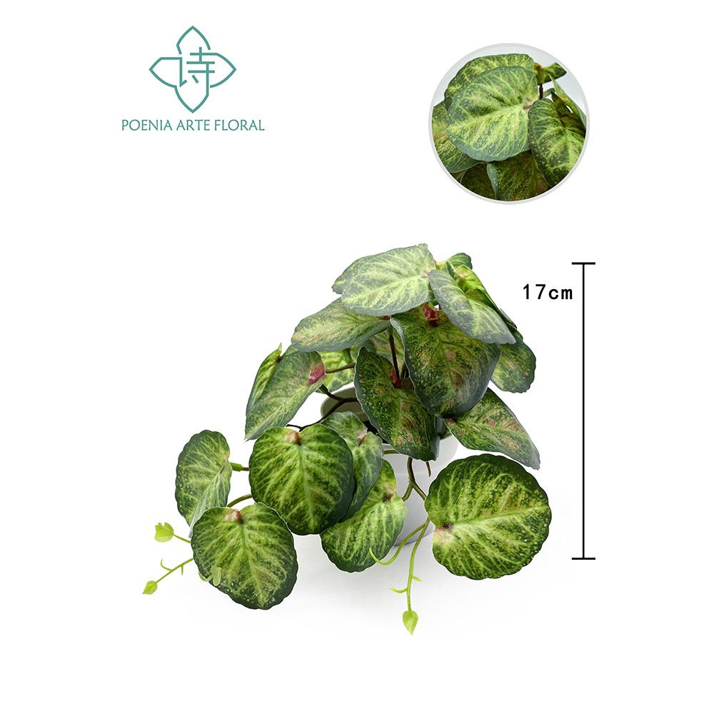 Poenia Arte Floral - Planta Bonsai Artificial en Maceta 2PCS - Decoración Realista