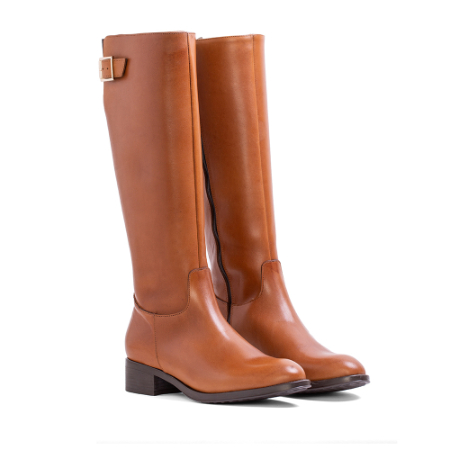 Helene Rouge Bota CA-1656 Krust Cuero - Botas Altas - Piel de Calidad - Tacón 35mm