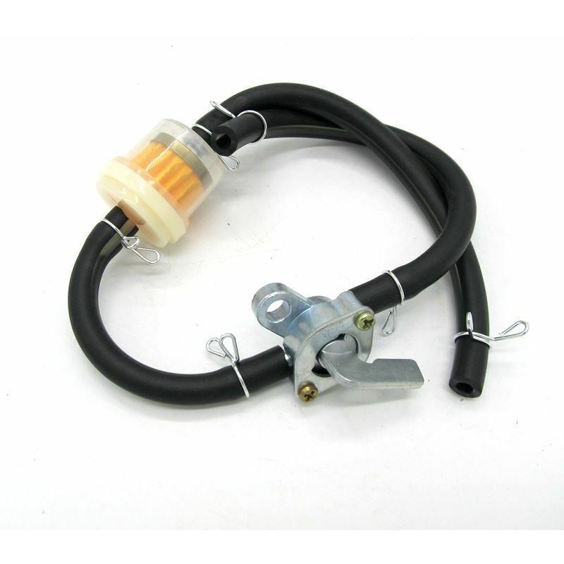 CA Filtro de aceite y gasolina para motocicleta y manguera de aceite de gasolina negra para ATV Quad de 50 CC a 150 CC, 68 g
