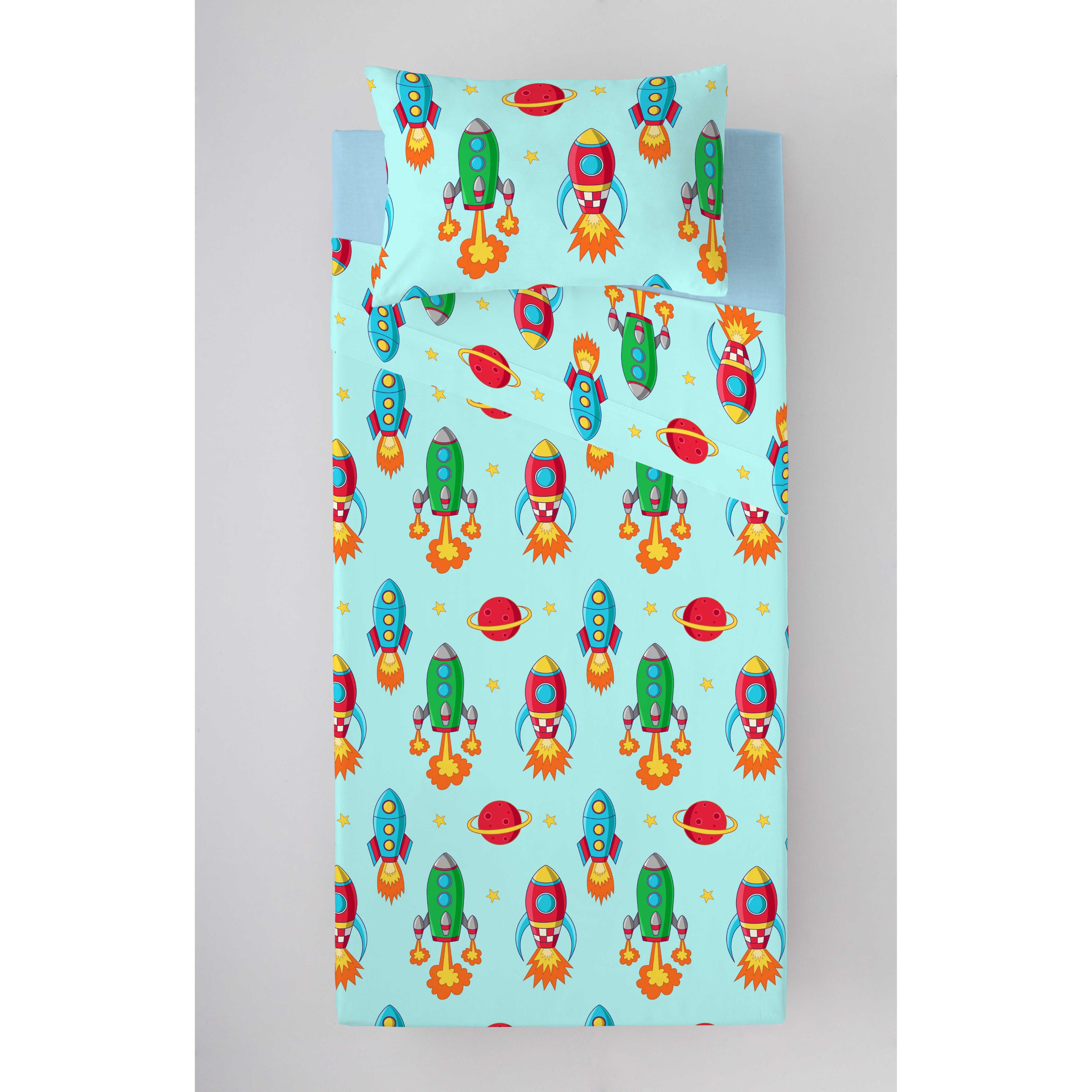Juego de Sábanas Infantil 100% Algodón Gala Reverso Cool Kids Fabricado en España