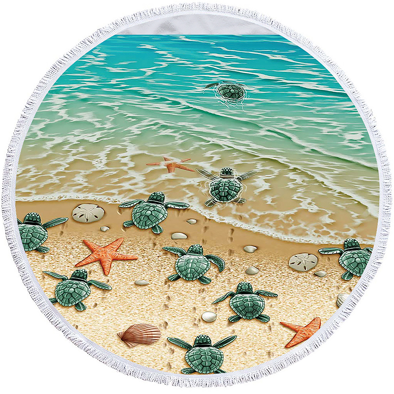 DAM.Toalla redonda ,tapete redondo multiusos 150cms, 205 GSM. Diseño. 150x150x2cm