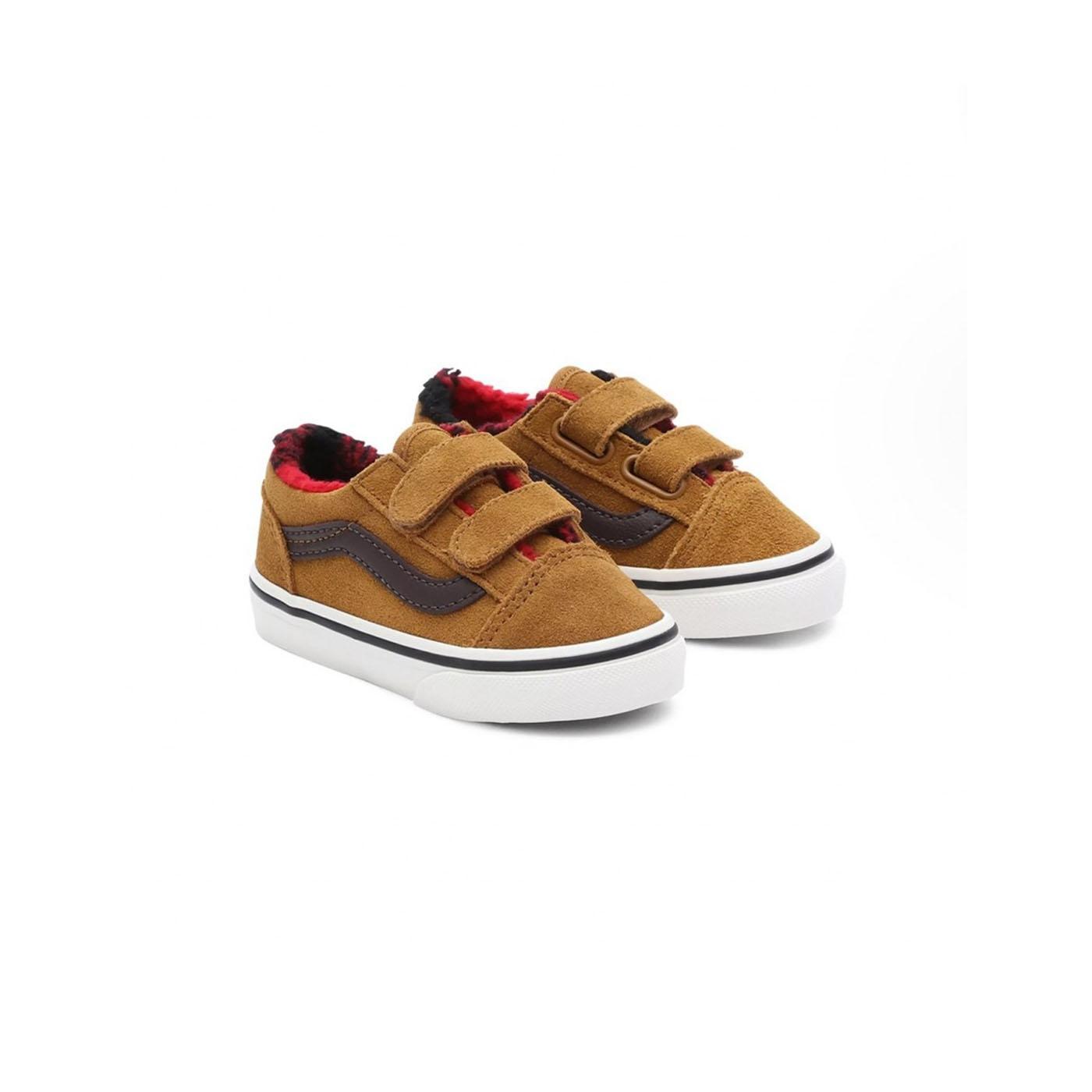 Zapatilla Baby Vans Old Skool V Cozy Marron