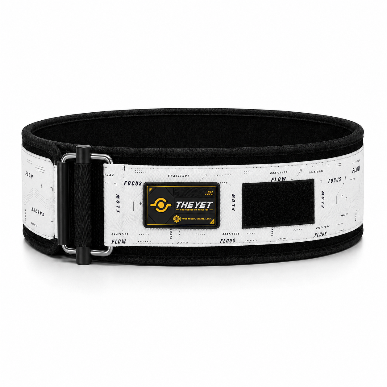 THEYET Cinturón Lumbar Halterofilia para Cross Training y Levantamiento. Personalizable con Parches, Soporte para Cross training y Gimnasio
