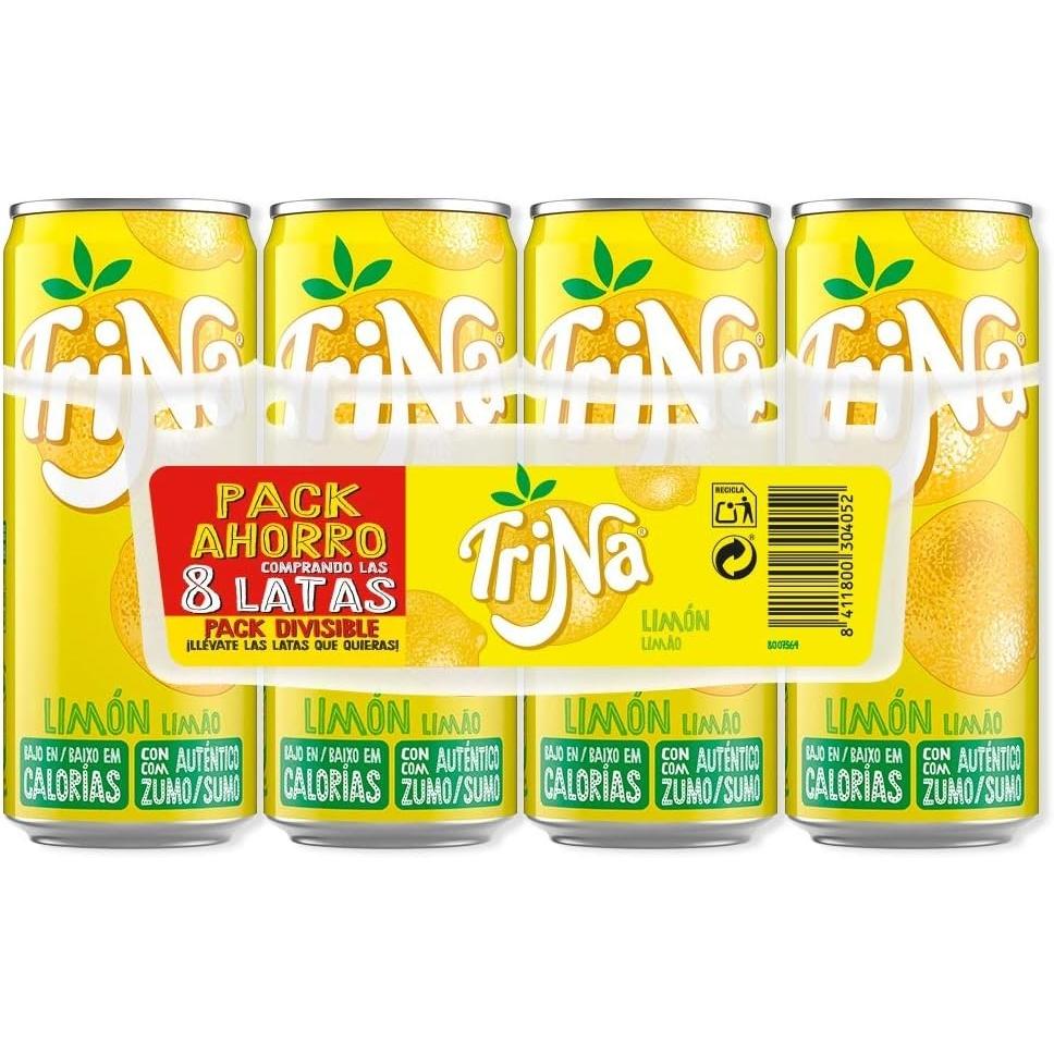 TRINA bebida refrescante sabor Limón en lata de 330ml