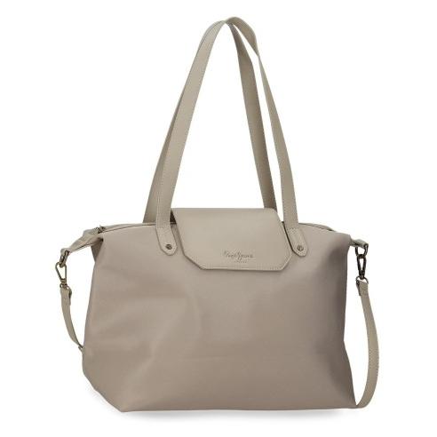 Bolso Tote Mediano con 2 Asas de Hombro y Bandolera de Mujer - Pepe Jeans Leire 75175 - Bolsillo Trasero - 29 x 26 x 14 Cm - Nueva Colección Primavera/Verano 26 -