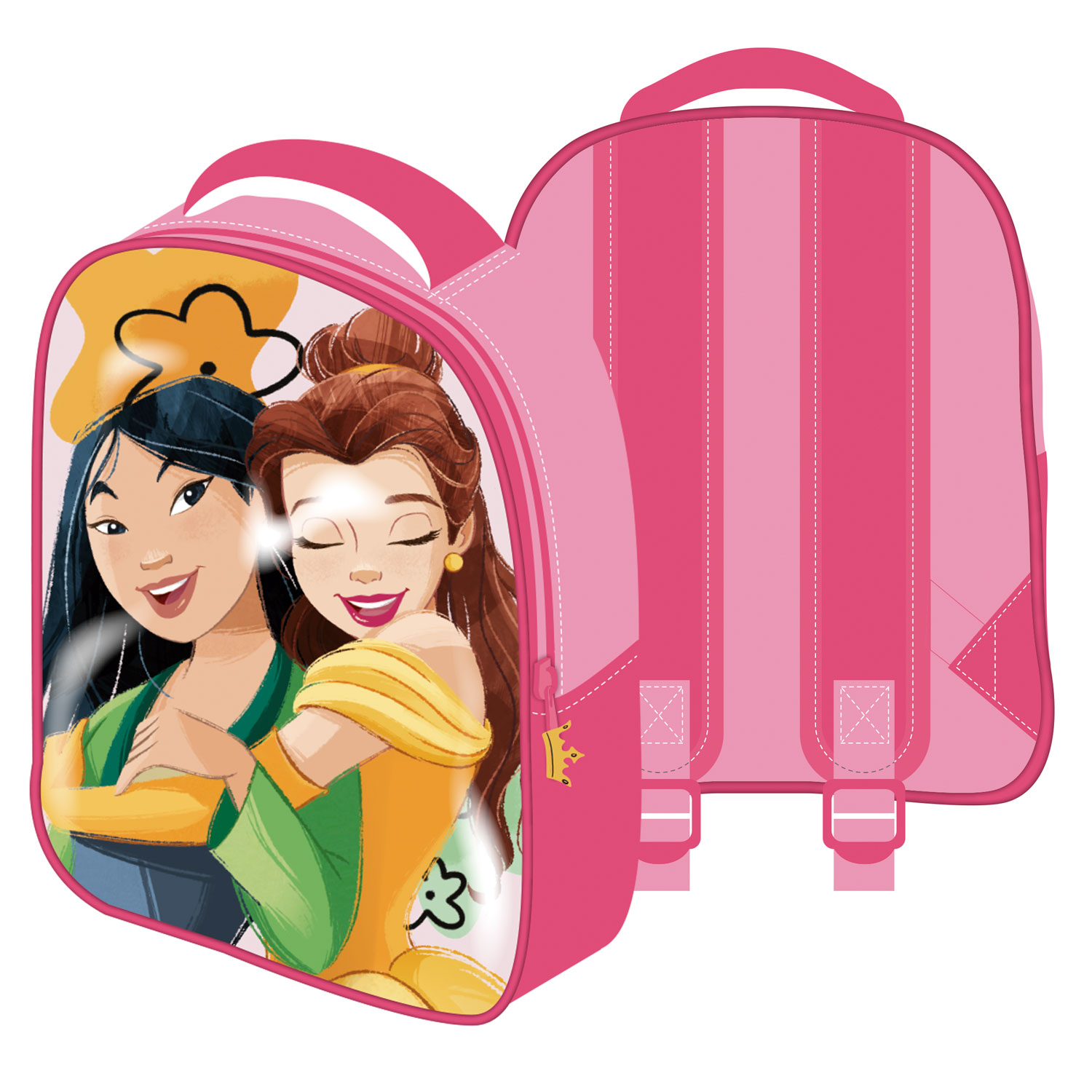 ARDITEX WD15396 Mochila 3D de 26x32x10cm de DISNEY-Princesas