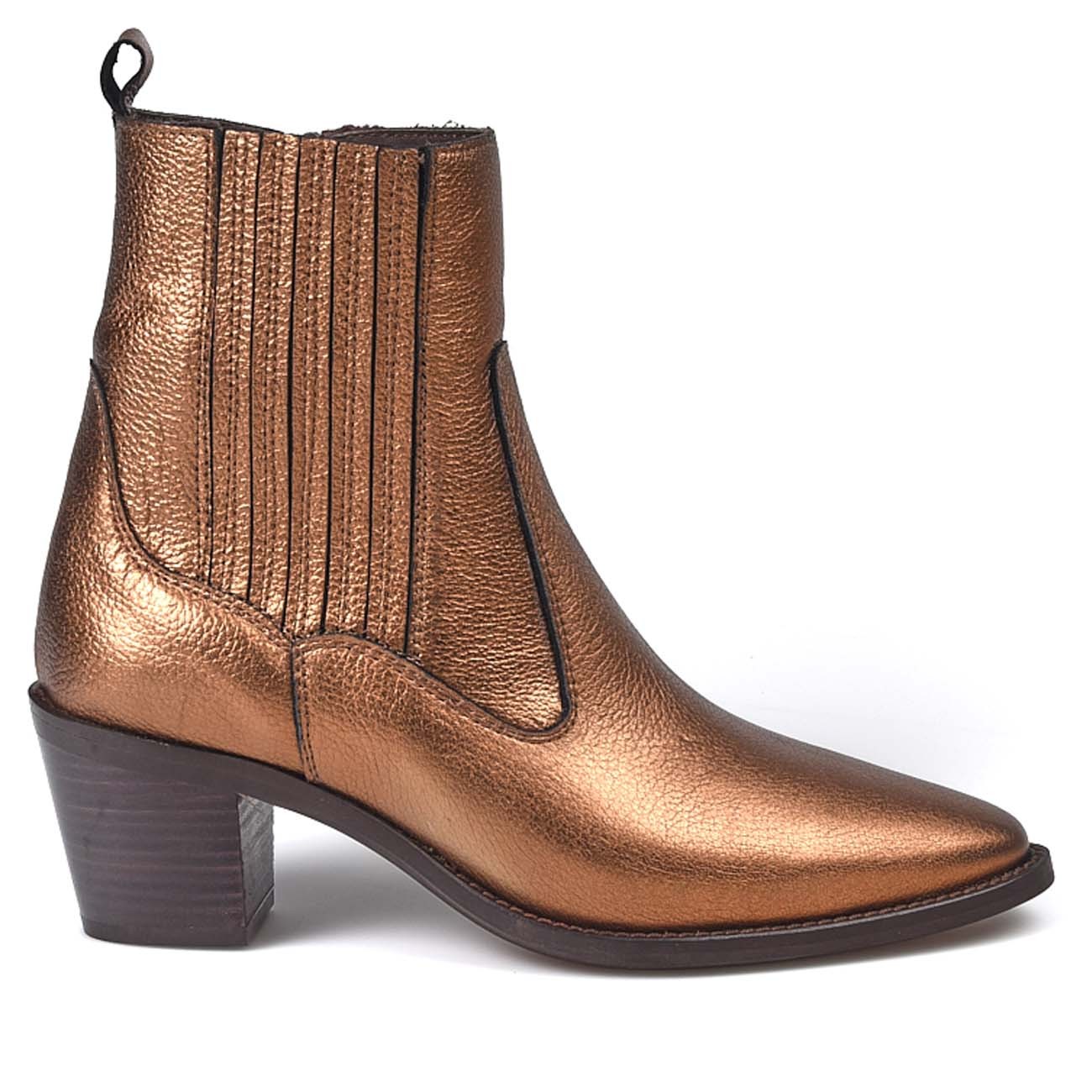 Botines para mujer fabricados en España Alpe 25814094 Bronzo