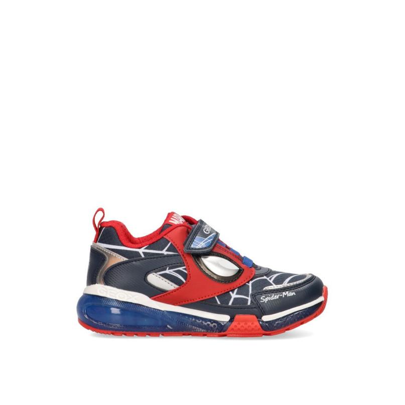 Zapatillas Casual Geox - Niño - Suela Plana - Modelo J36fed-0fuce - Color Azul