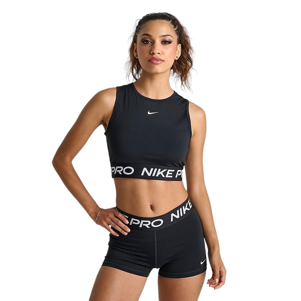 Camiseta Nike Pro Df 365 Crop Tank Negro Fz3615-010