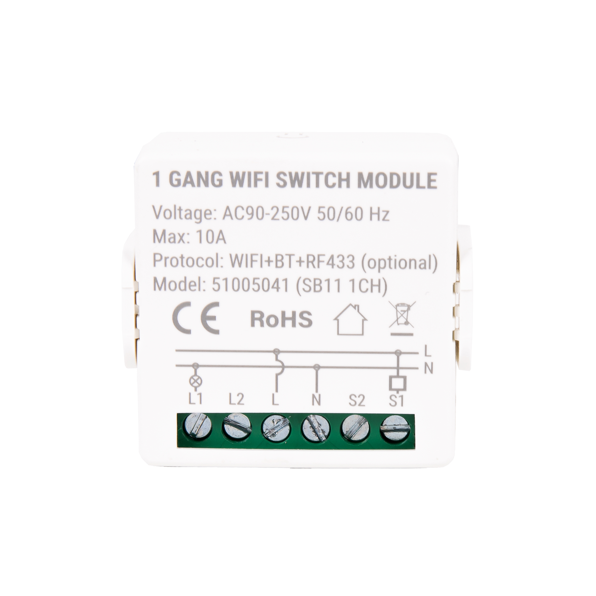 Cofan Relé inteligente 1 interruptor/conmutador WiFi  Conectividad WiFi 2.4 GHz + Bluetooth  Iluminación led hasta 150 W