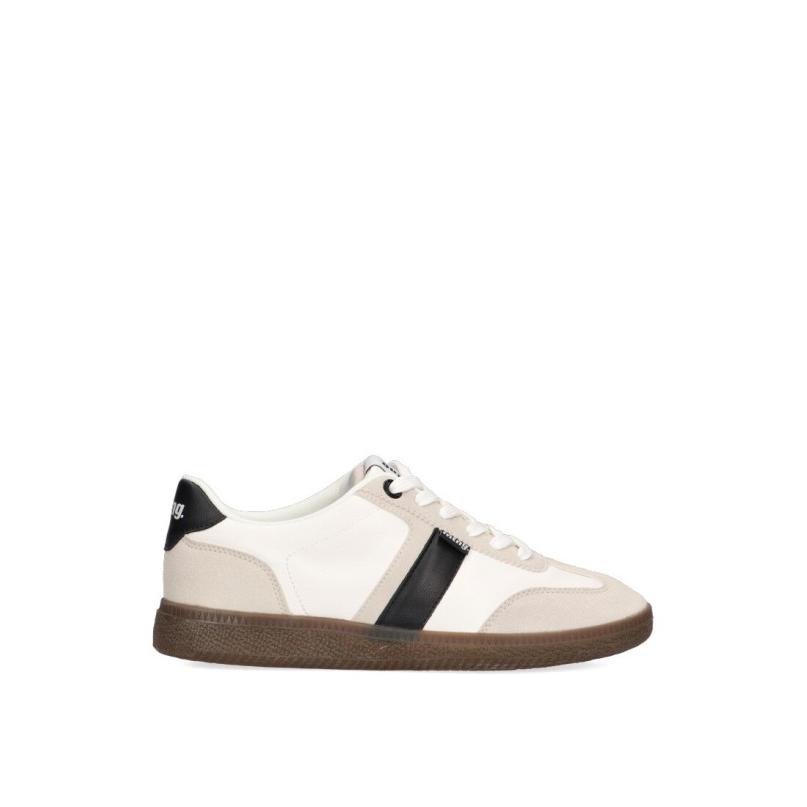 Zapatillas Casual Mustang - Hombre - Suela Plana - Modelo 84682 - Color Blanco