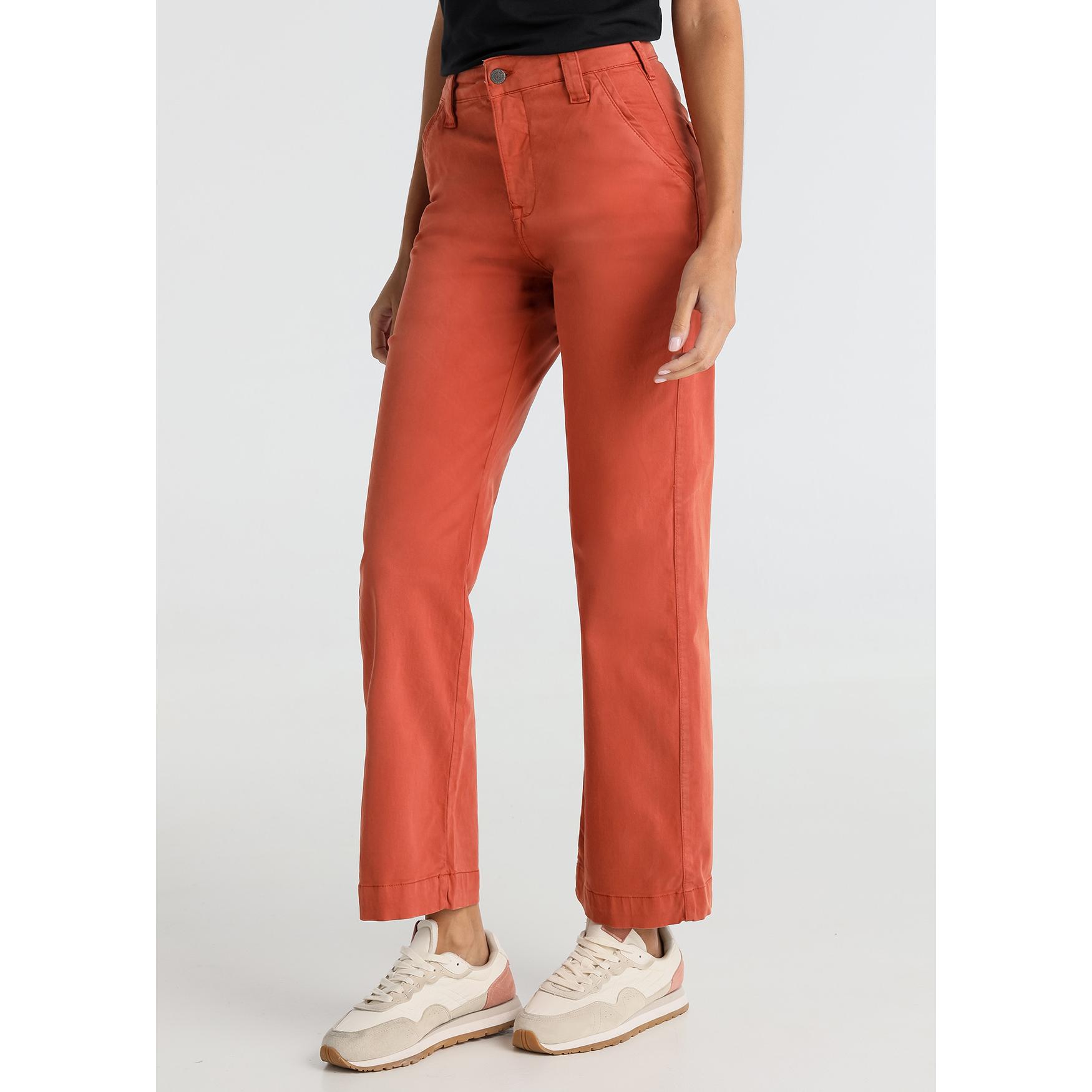 CIMARRON - OLIVIA-NECTAR - Pantalon Color - Wide Leg - Tiro Largo Elastic Saten  - Tallaje en Pulgadas- Tallaje en Pulgadas