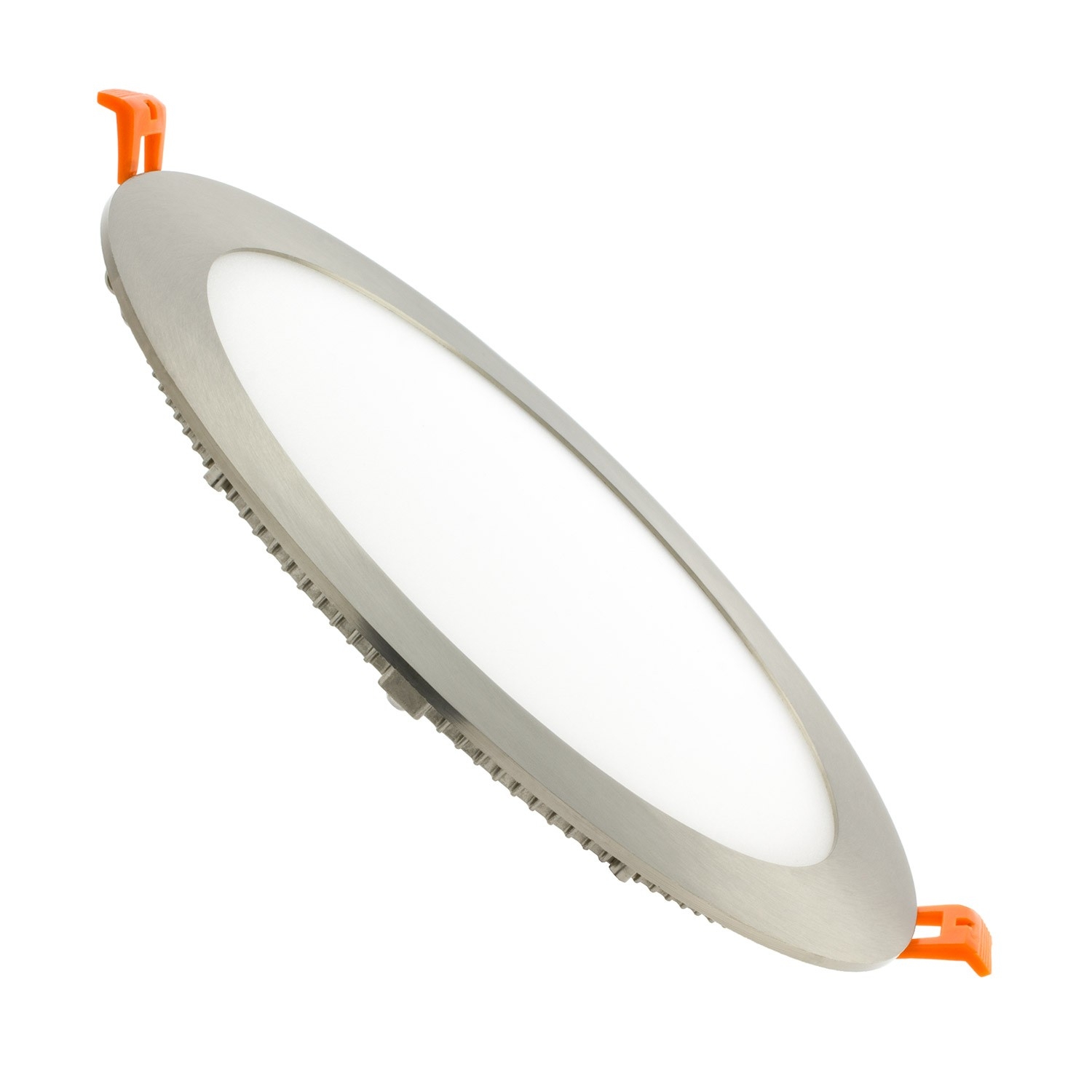 Ledkia Placa LED 15W Circular SuperSlim Corte Ø 170 mm Silver 4000K Blanco Neutro