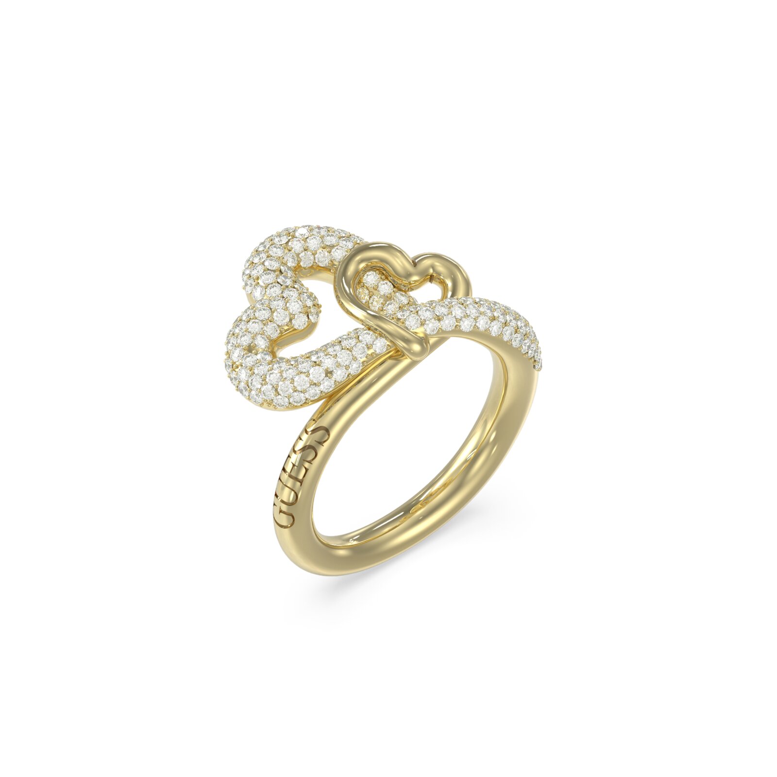 Guess Anillo Mujer Love Bites De Acero Dorado Talla Europea 58 Talla España 18,00