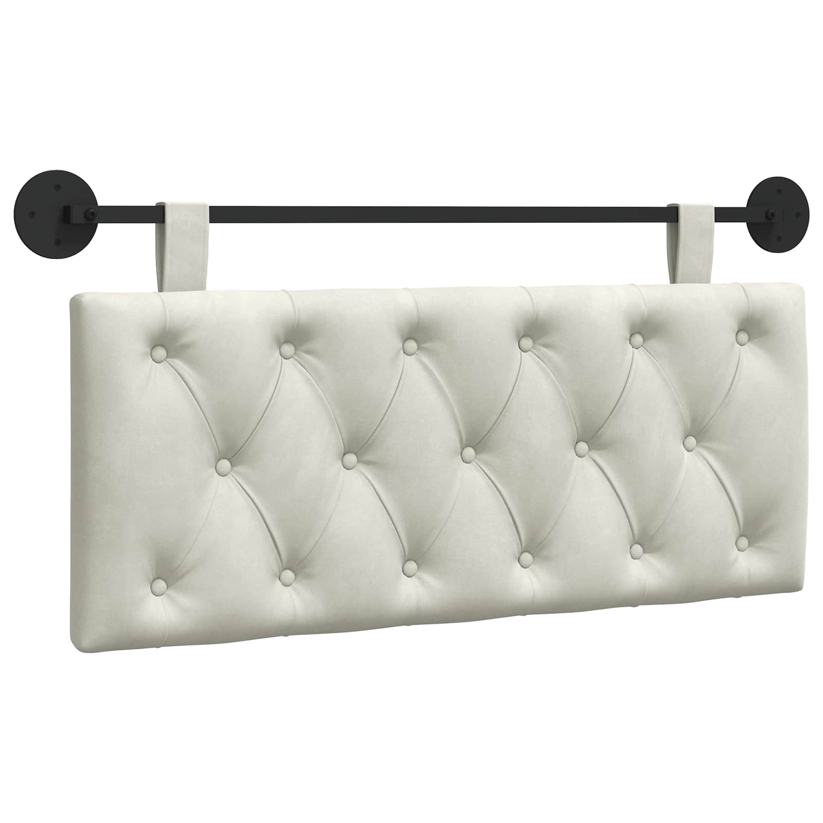 vidaXL Cabecero colgante Terciopelo 110 x 55 x 7 cm Multicolor