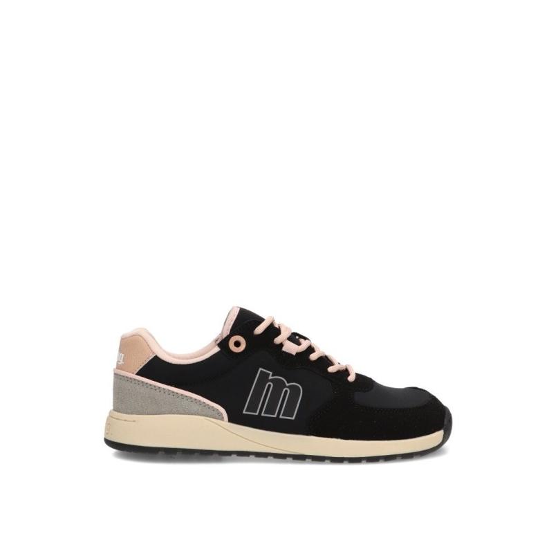 Zapatillas Respetuoso/barefoot Mustang - Mujer - Suela Plana - Modelo 60857 - Color Negro