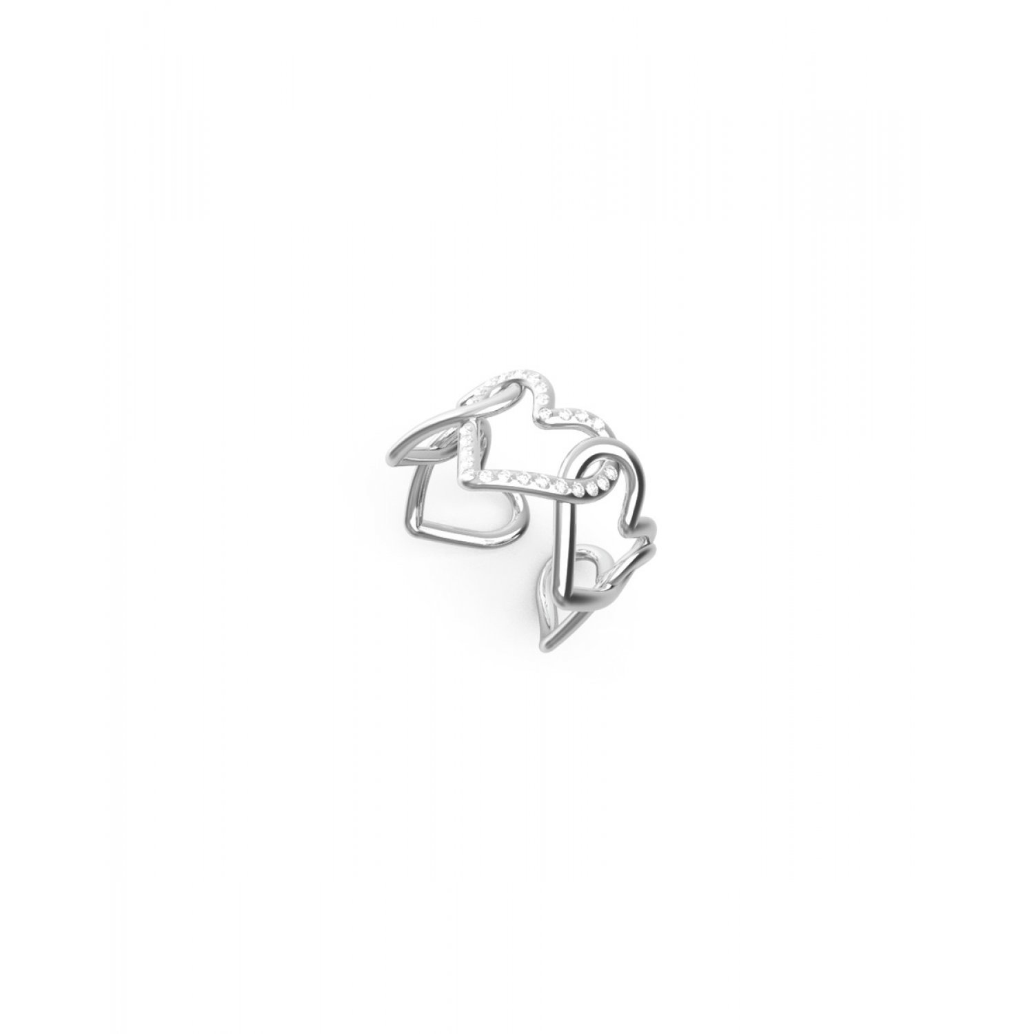 Anillo Guess JUBR01087JWRH54 Heart to heart