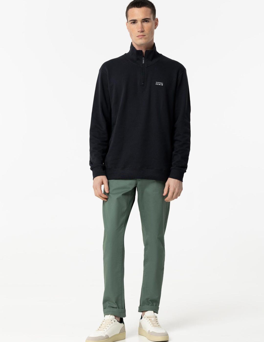 Tiffosi Pantalón Chino H37 Verde para Hombre
