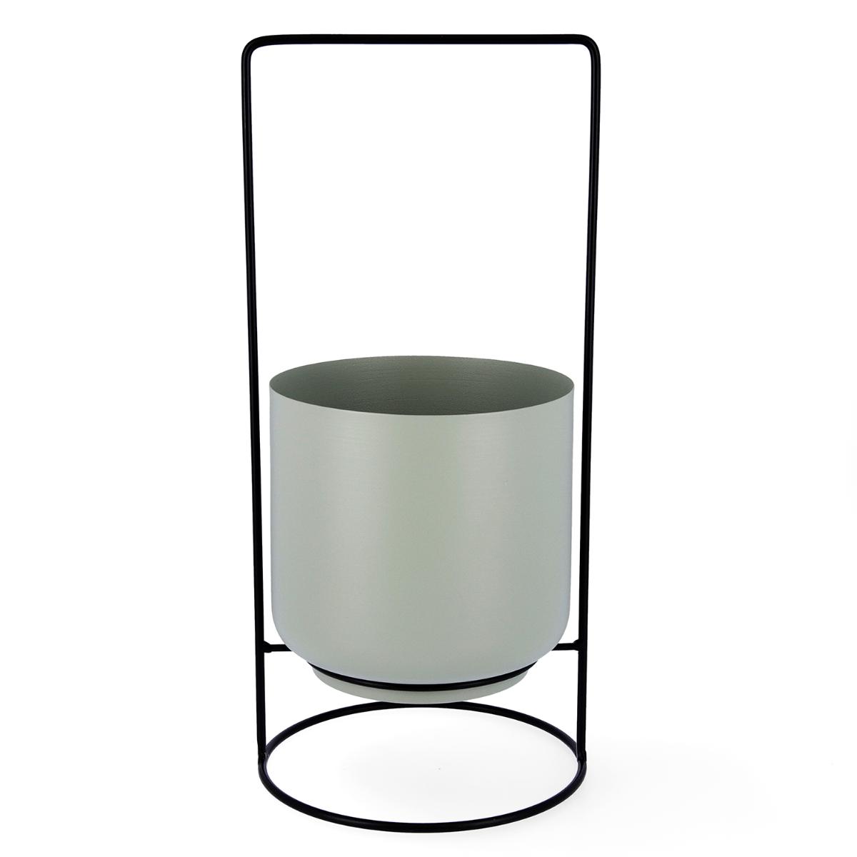 VINTHERA MOA Soporte Con Macetero 18X18X39CM Verde Liso